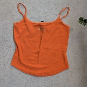 bebe Vibrant Orange Camisole Top